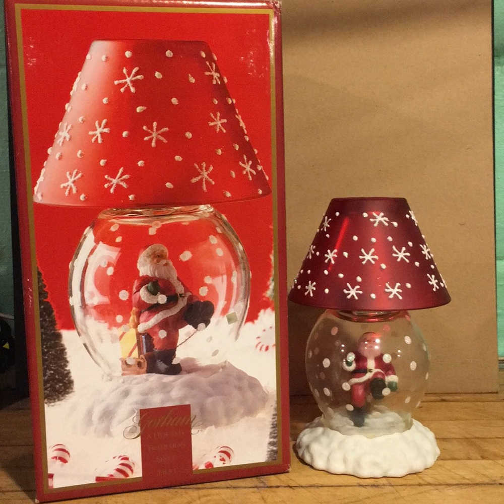 Gorham Santa Globe Candle Lamp